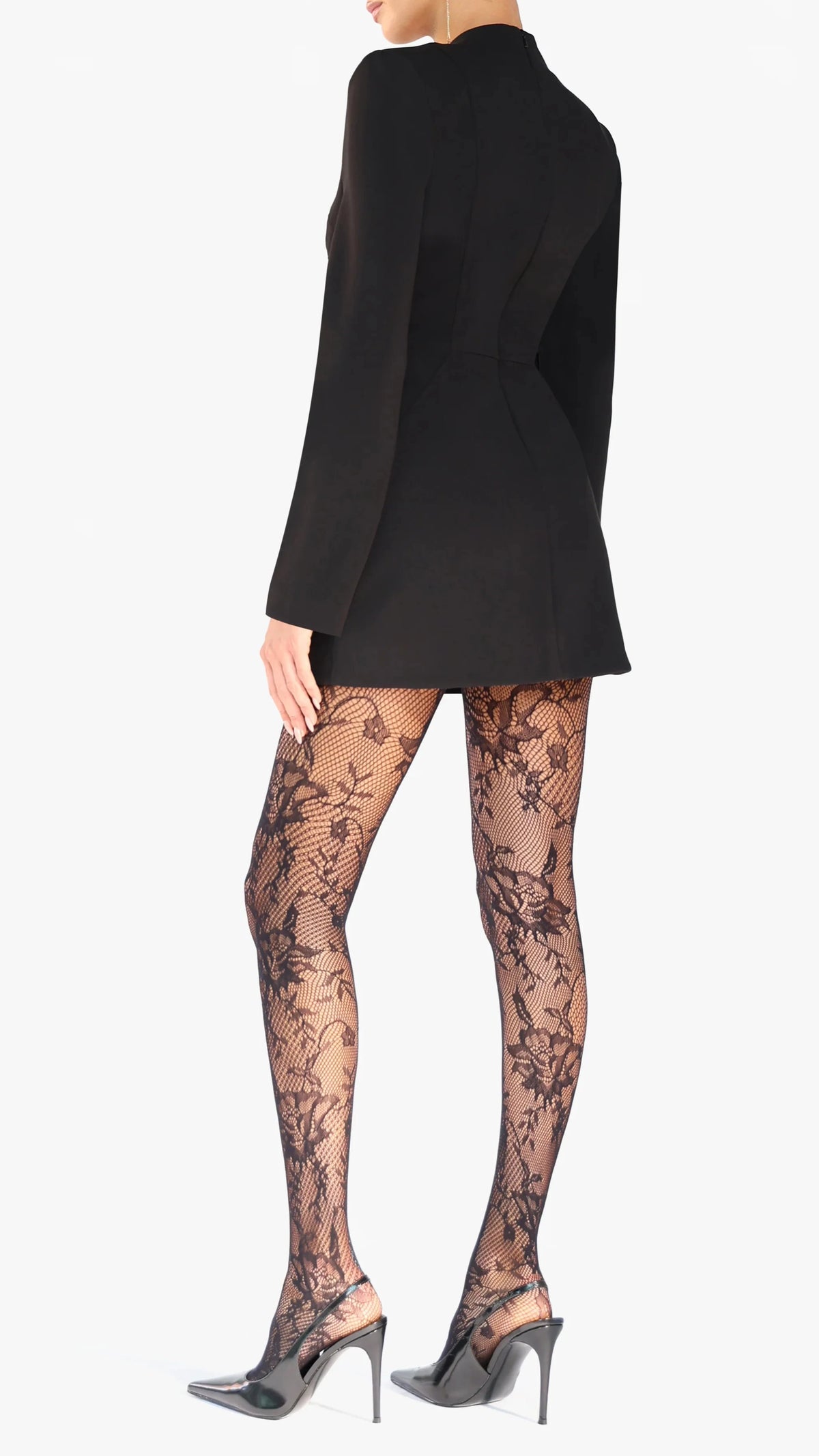 Black Halo Kenna Micro Mini Dress in Black in Black