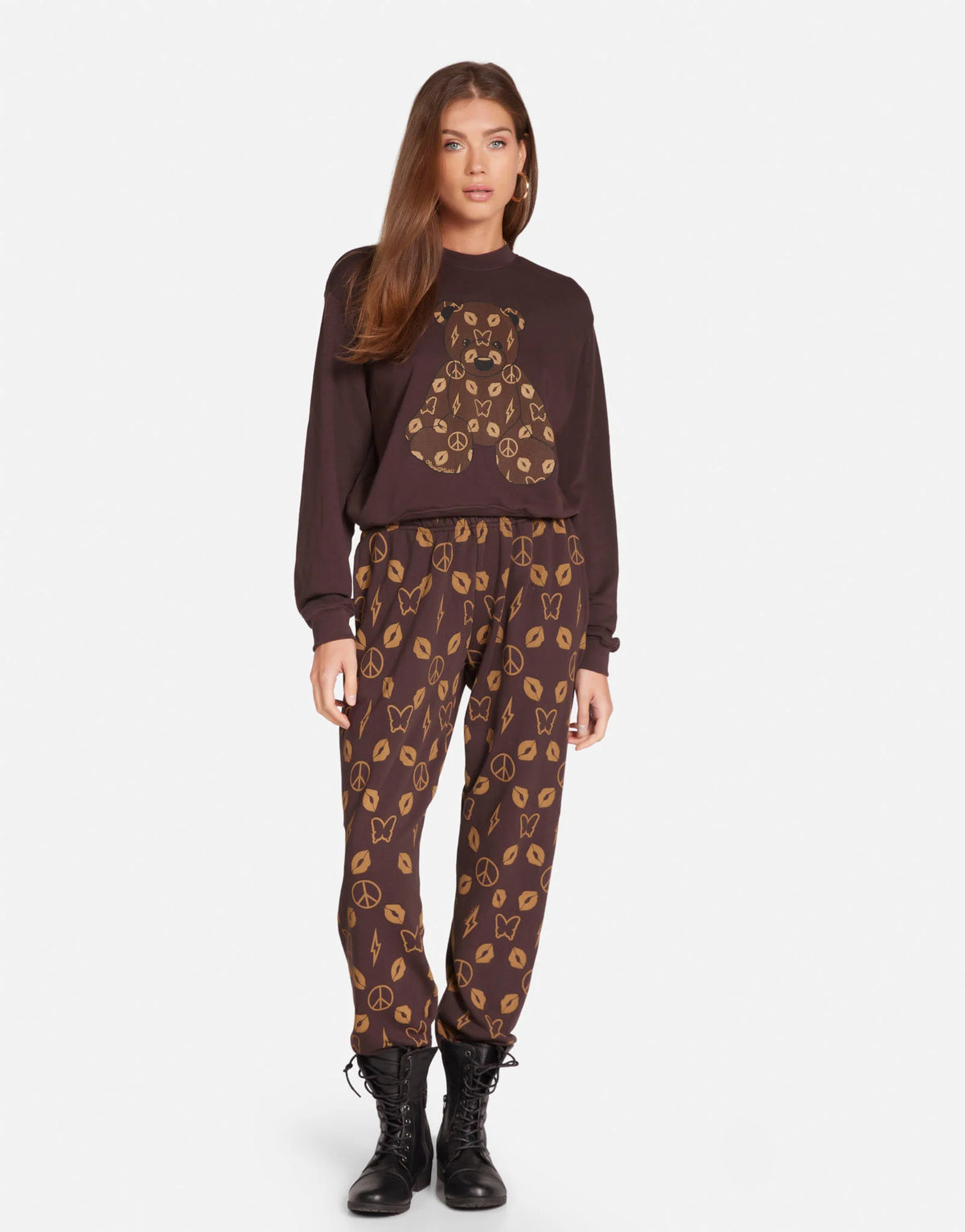 Lauren Moshi Chantria Designer Bear Sweatpants