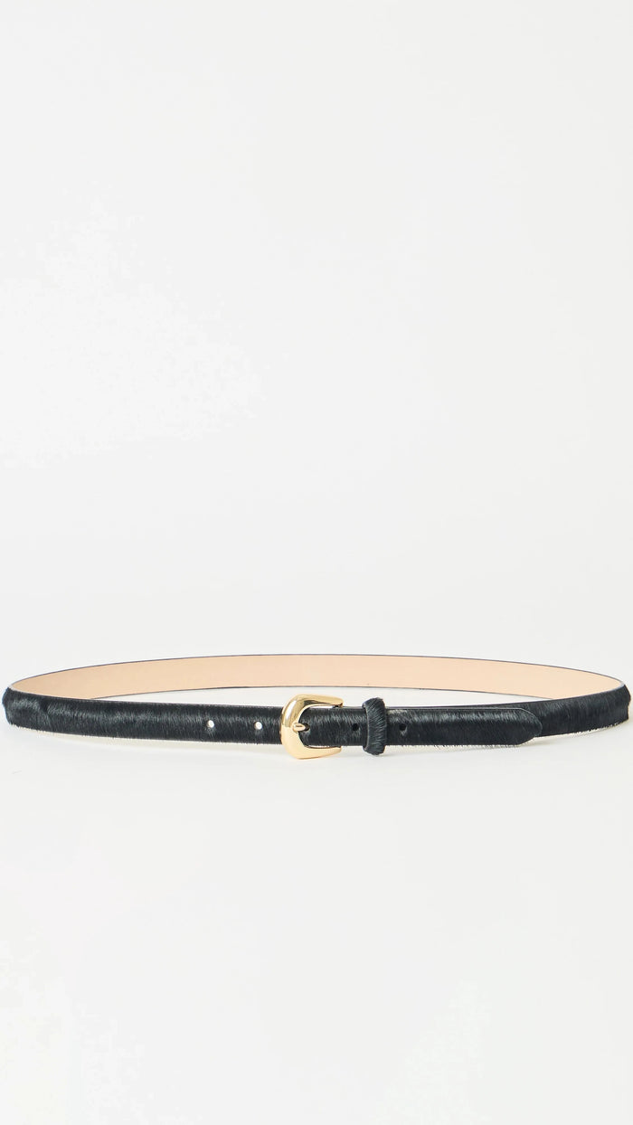 B-Low the Belt Kennedy Mini Calf Hair Belt in Black/Gold