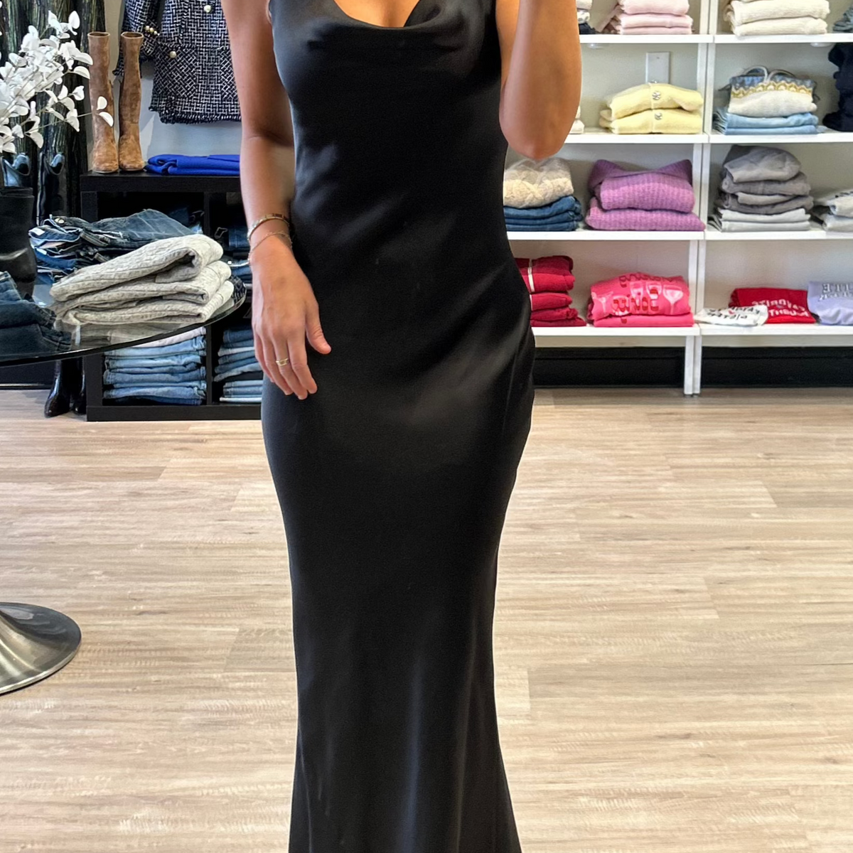 Norma Kamali Maria Gown in Black Suite 201 Norma Kamali Maria Gown in Black Suite 201