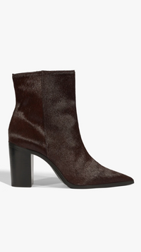 Schutz Mikki Calf Hair Block Bootie in New Bison