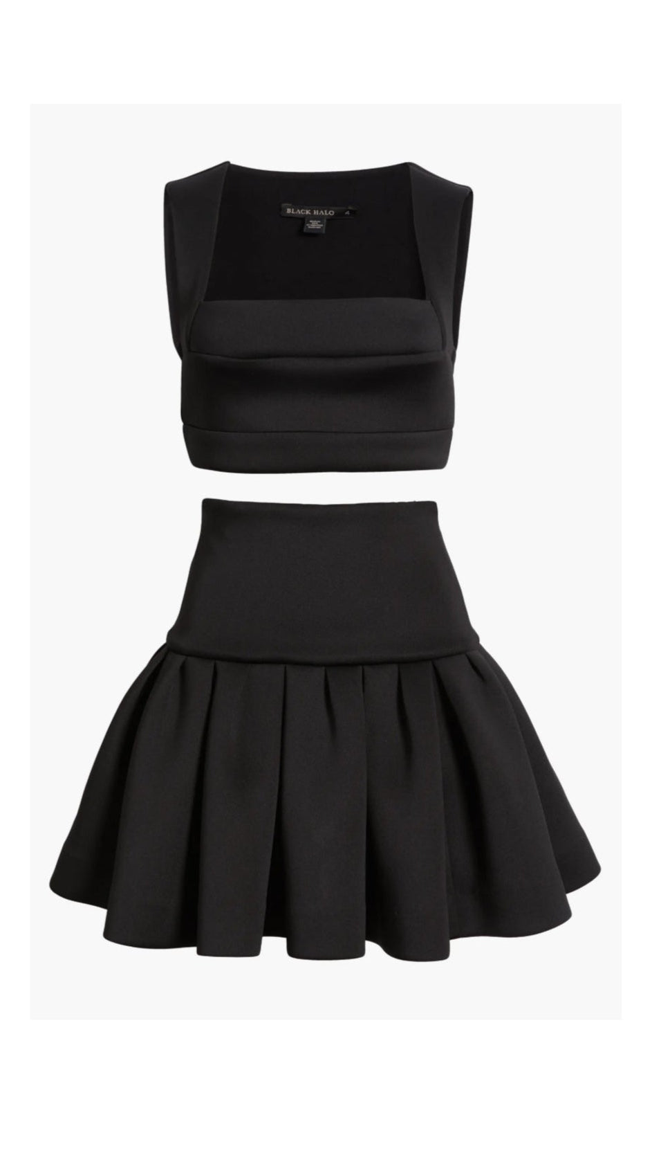 Black Halo Pamina Two Piece Set in Black