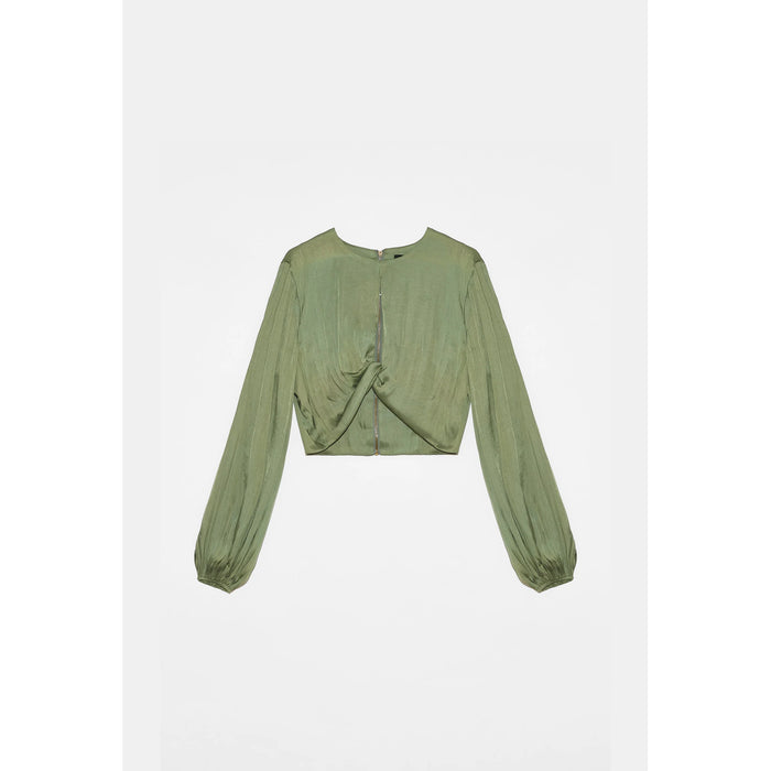 Deluc. Ensor Long Sleeve Top in Army