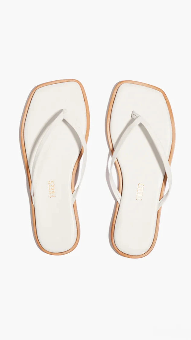 TKEES Dylan Square Toe in White