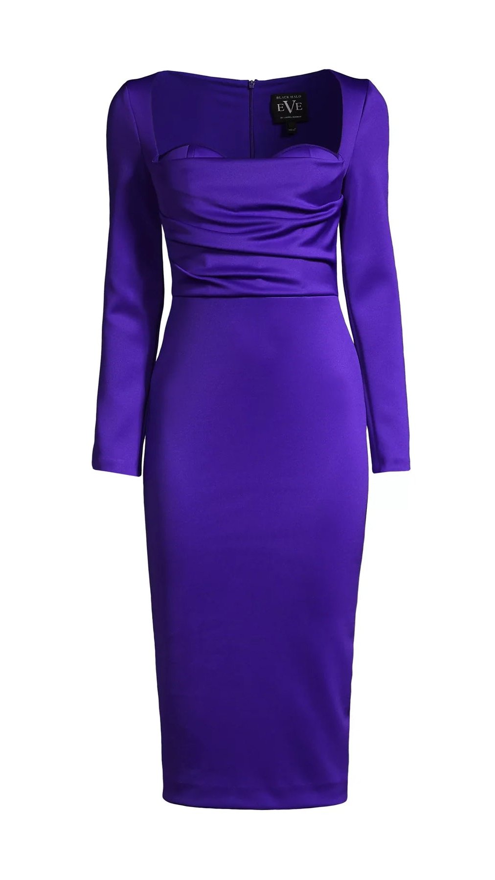 Black Halo Zanry Dress in Cadburry Purple