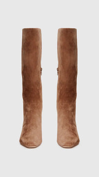 Paige Denim Ansley Suede Tall Boot in Truffle