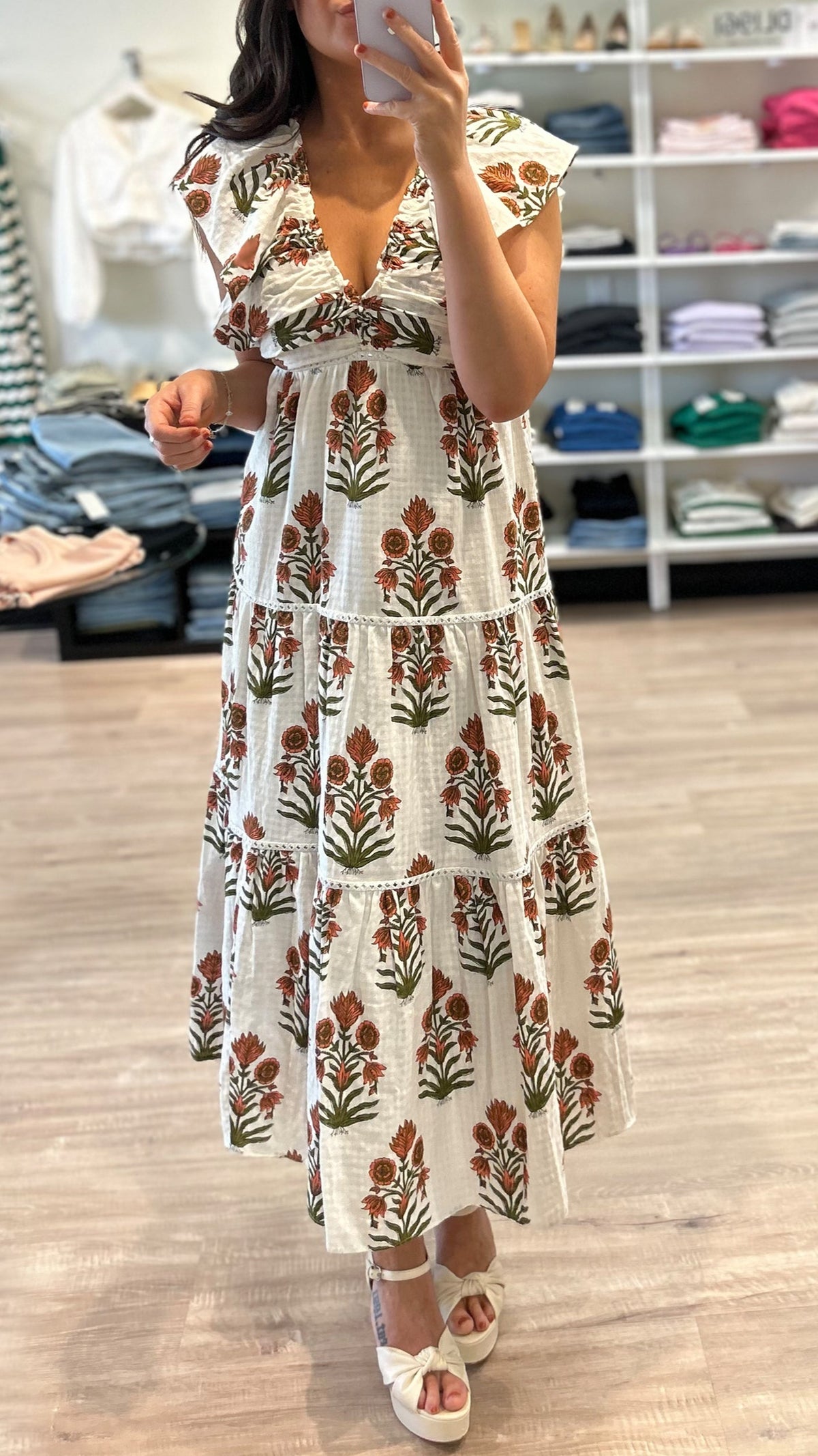 Saylor Sallyann Maxi Dress in Poppy Fields