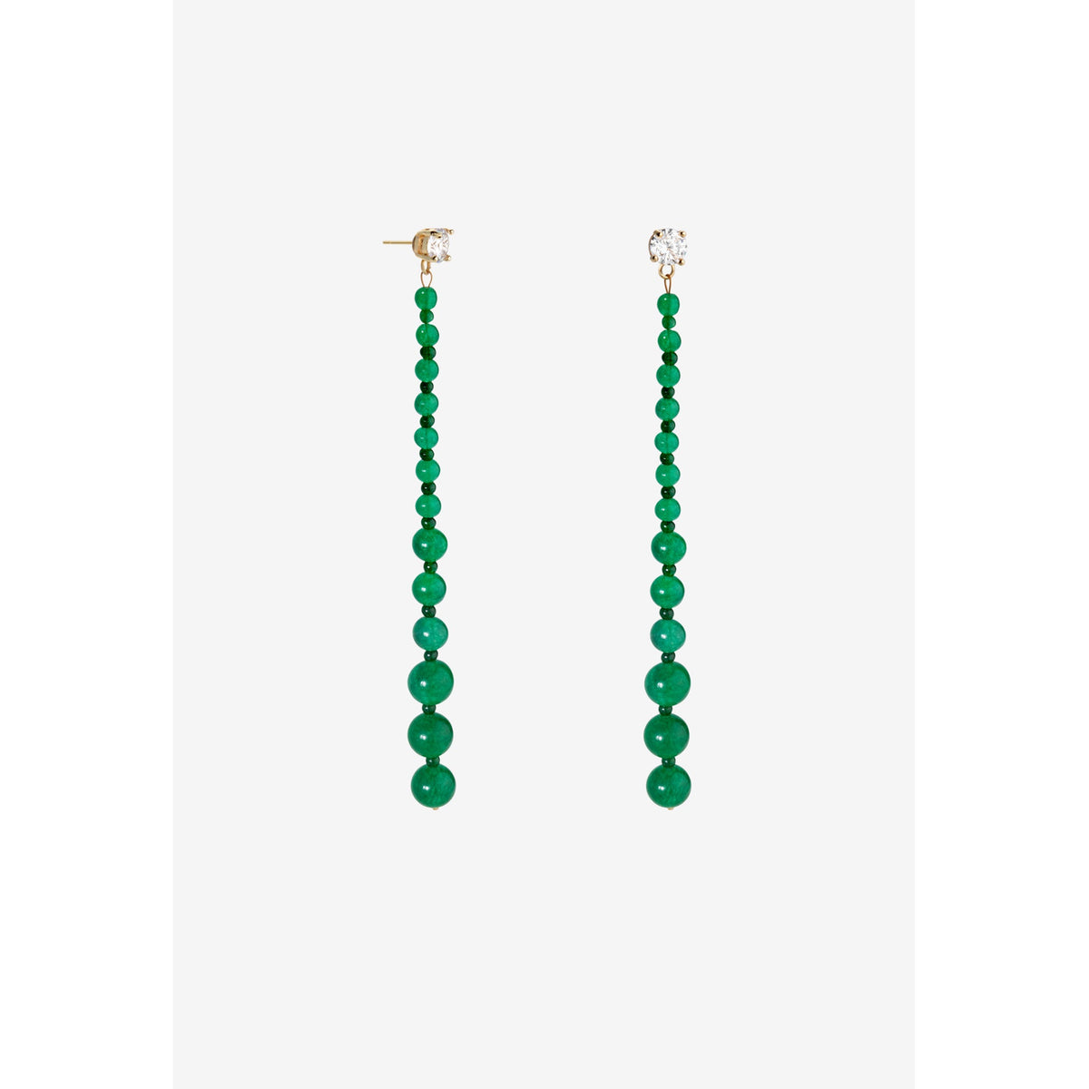 Shashi Jewelry Miami Vice Drop Earring in Emerald
