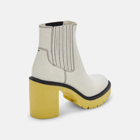 Dolce Vita Caster H2o Booties Leather in White/Green