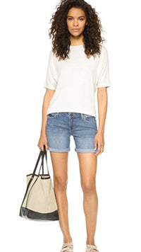 DL1961 Karlie Low Rise Boyfriend Short in Wilcox