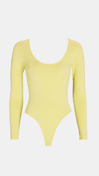 Ronny Kobo Lauren Knit Bodysuit in Butter
