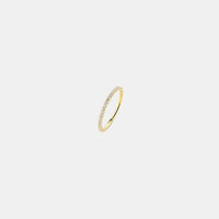 Samfa Style Diamond Eternity Pinky Ring in Gold