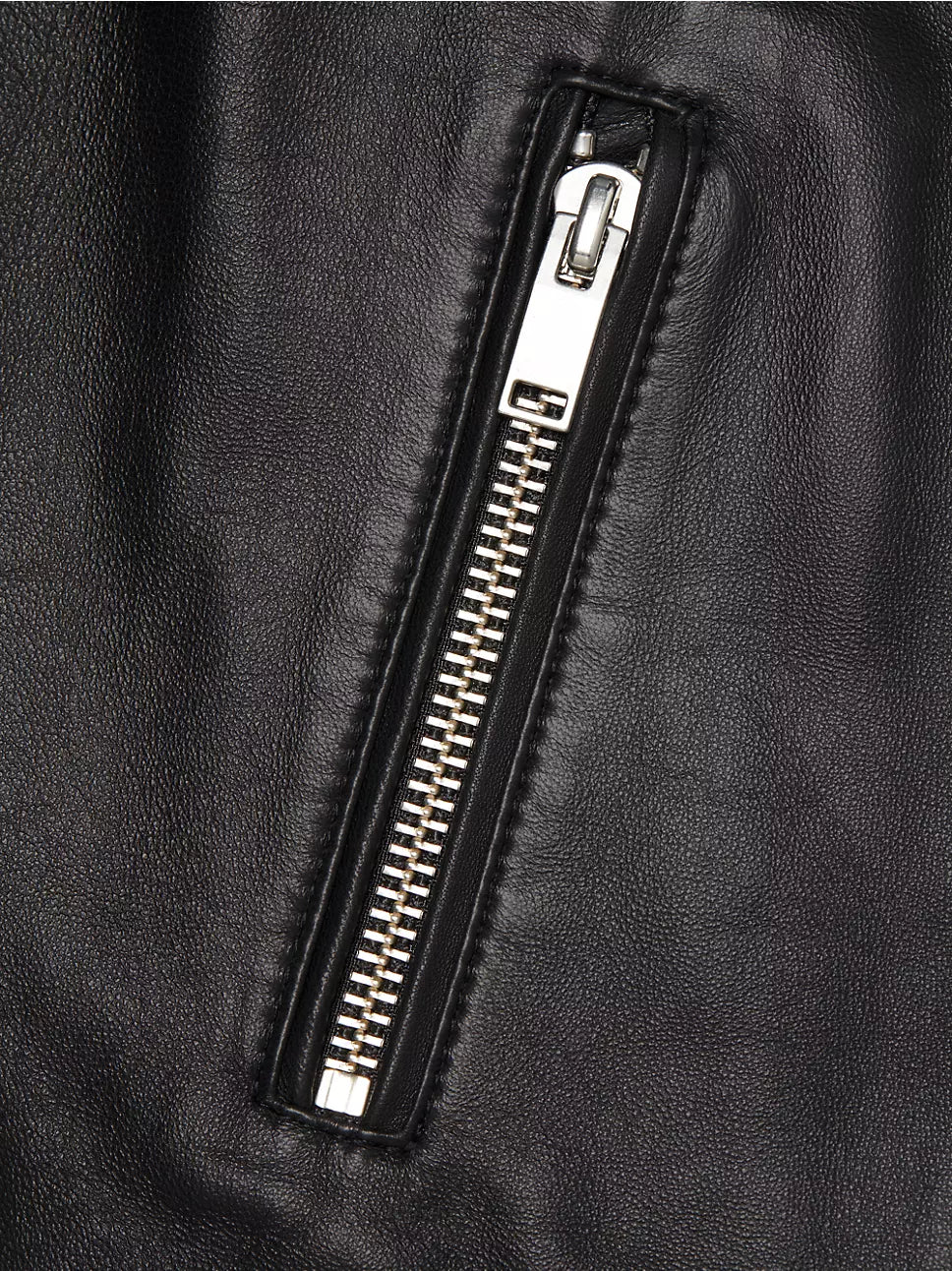 Ena Pelly Oversized New Yorker Leather Biker Jacket in Black