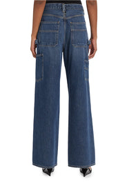 AGOLDE Denim Magda Carpenter High Rise Loose Jean in Darkness