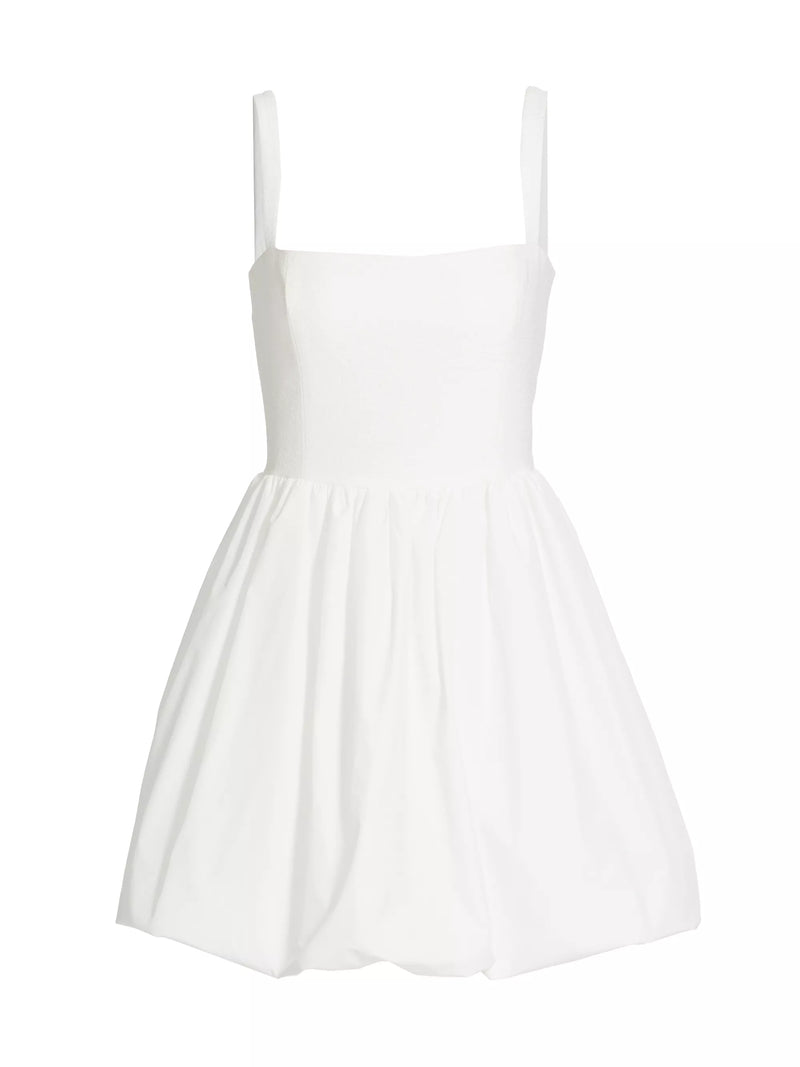 Amanda Uprichard Christine Bubble Mini Dress in White
