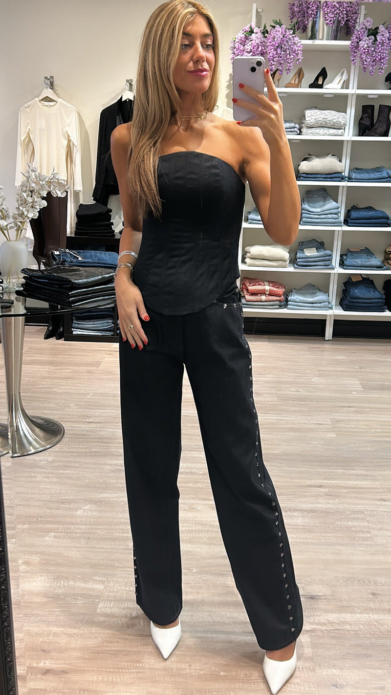 DL1961 Corset Strapless Top in Eternity