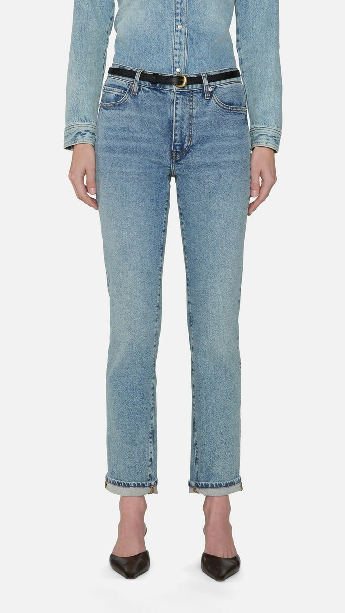 Frame Denim The Borrowed Straight in Ricochet