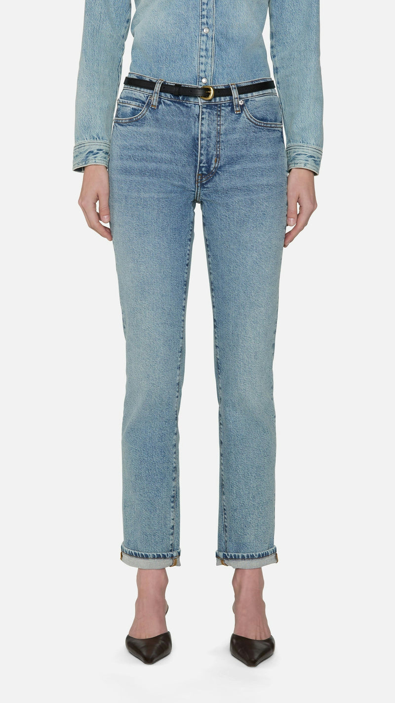 Frame Denim The Borrowed Straight in Ricochet