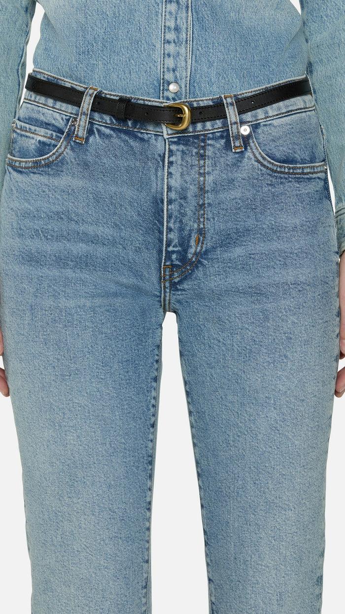 Frame Denim The Borrowed Straight in Ricochet
