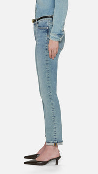 Frame Denim The Borrowed Straight in Ricochet