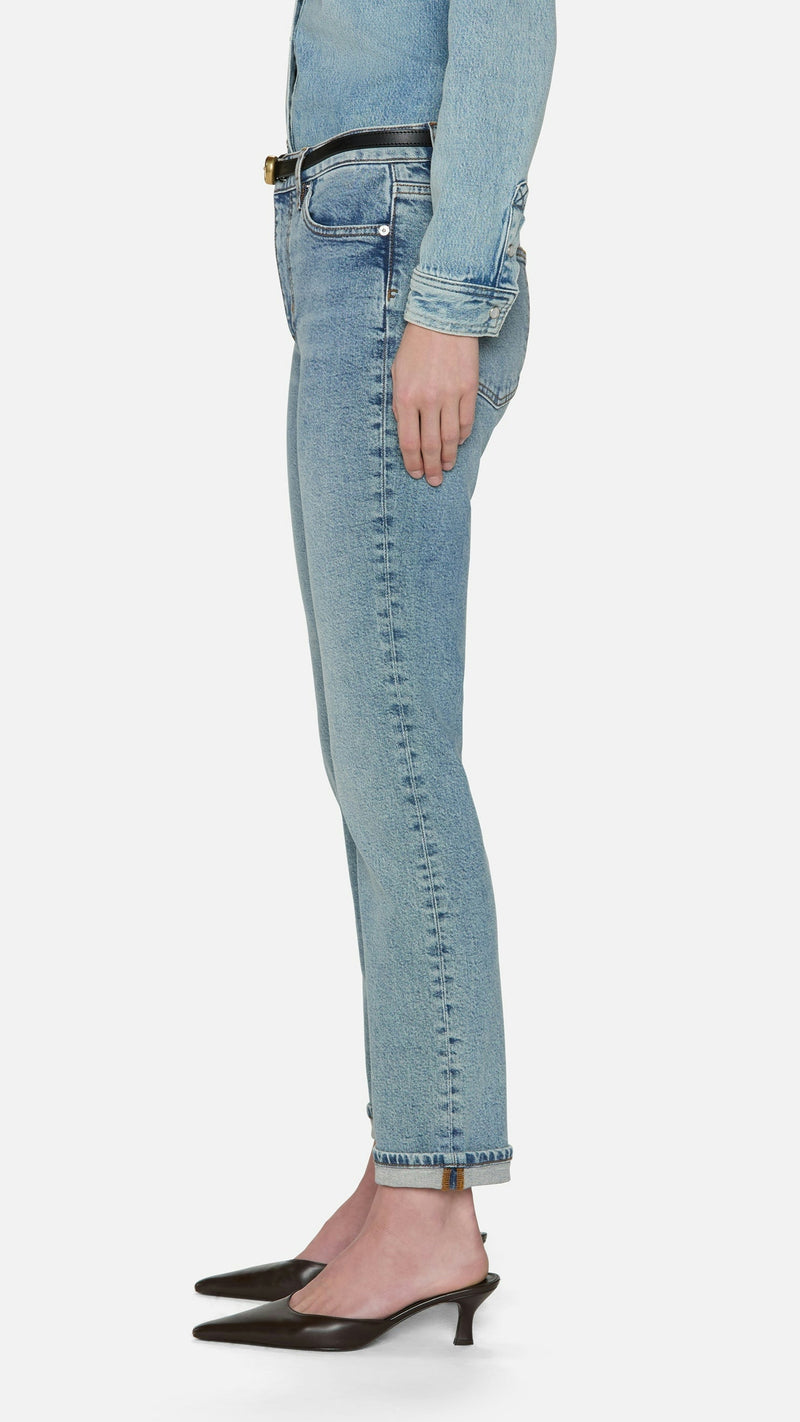 Frame Denim The Borrowed Straight in Ricochet