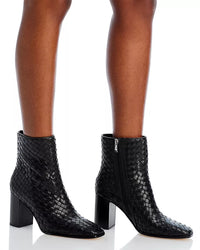 Paige Denim Frances Boot in Black Leather