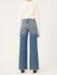 DL1961 Denim Hepburn Wide Leg High Rise Vintage 32" in East Lake