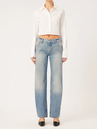 DL1961 Denim Ilia Barrel Low Rise Relaxed Vintage in Aged Mid