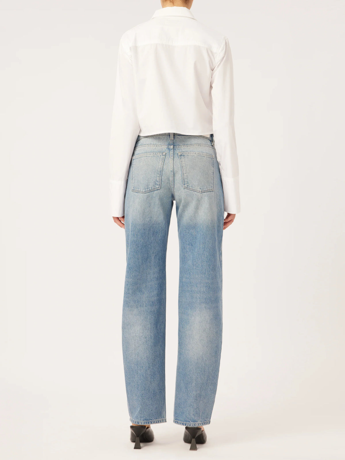 DL1961 Denim Ilia Barrel Low Rise Relaxed Vintage in Aged Mid