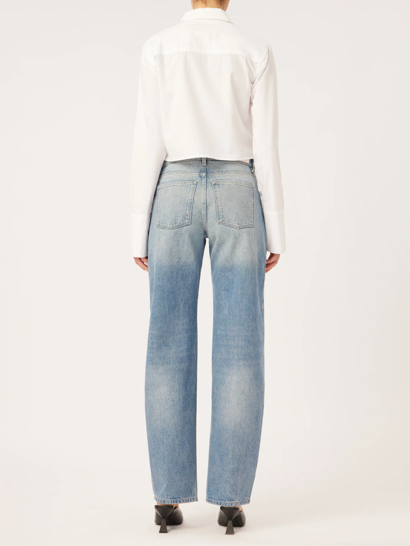 DL1961 Denim Ilia Barrel Low Rise Relaxed Vintage in Aged Mid