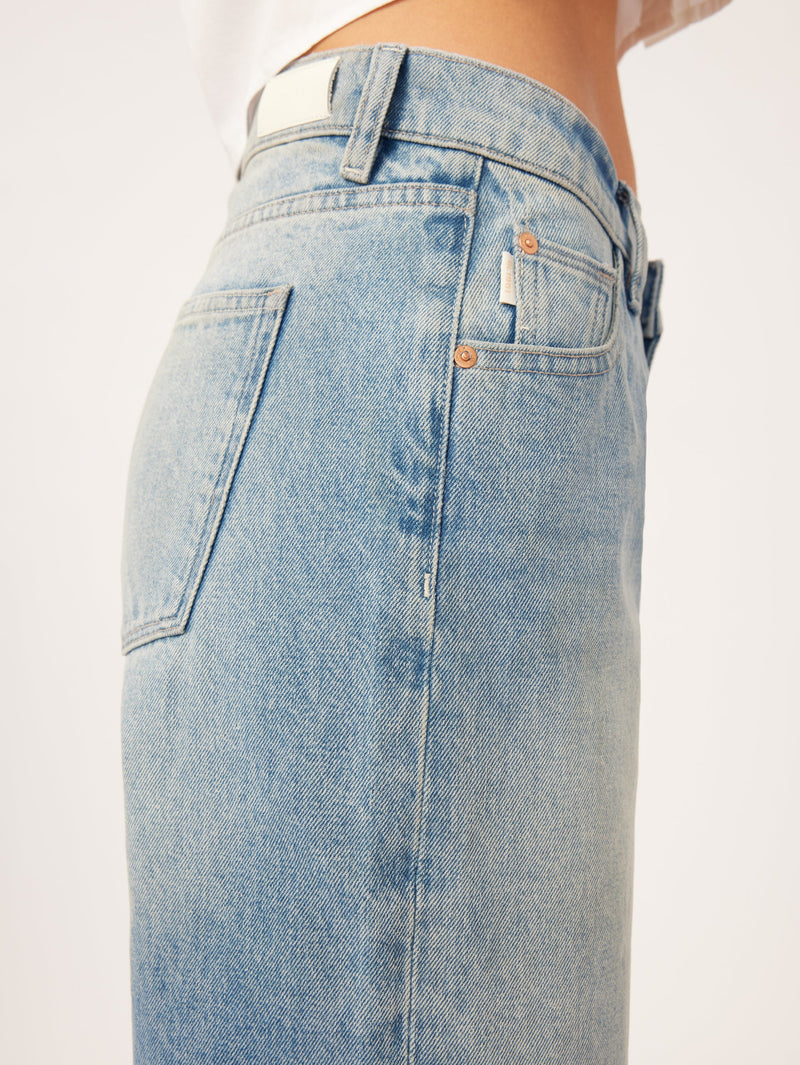 DL1961 Denim Ilia Barrel Low Rise Relaxed Vintage in Aged Mid