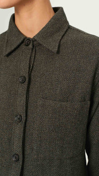 DL1961 Denim Ines Shirt in Evergreen