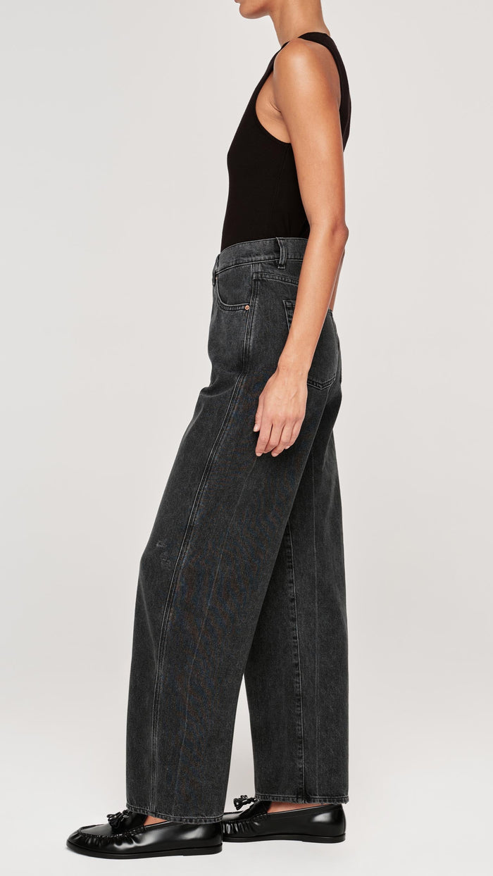 DL1961 Denim Taylor Relaxed Barrel Ultra High Rise 31" in Nightshade