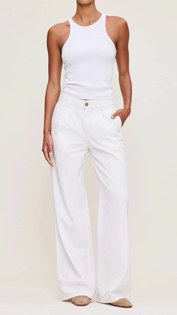 DL1961 Denim Isabel Wide Leg 31.5" in White