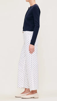 DL1961 Denim Hepburn High Rise Wide Leg 27" in Marine Dot