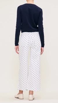 DL1961 Denim Hepburn High Rise Wide Leg 27" in Marine Dot