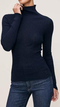 DL1961 Turtle Neck Sweater in Navy