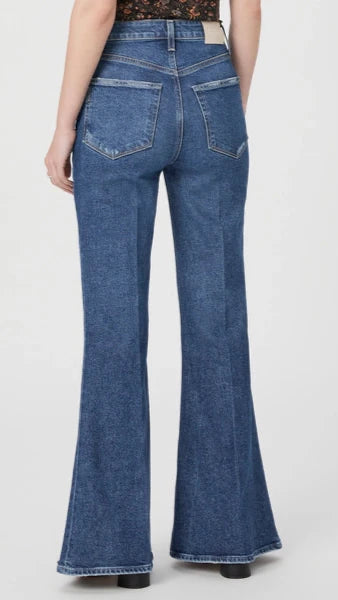 Paige Denim Charlie High Rise Flare Jean in Landmark