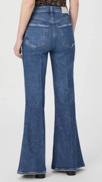 Paige Denim Charlie High Rise Flare Jean in Landmark