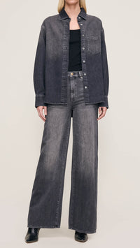 DL1961 Faye Denim Shirt in Nightshade