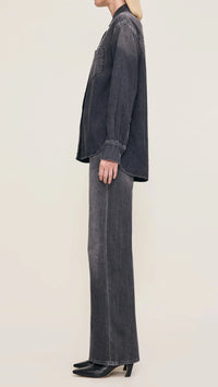 DL1961 Faye Denim Shirt in Nightshade