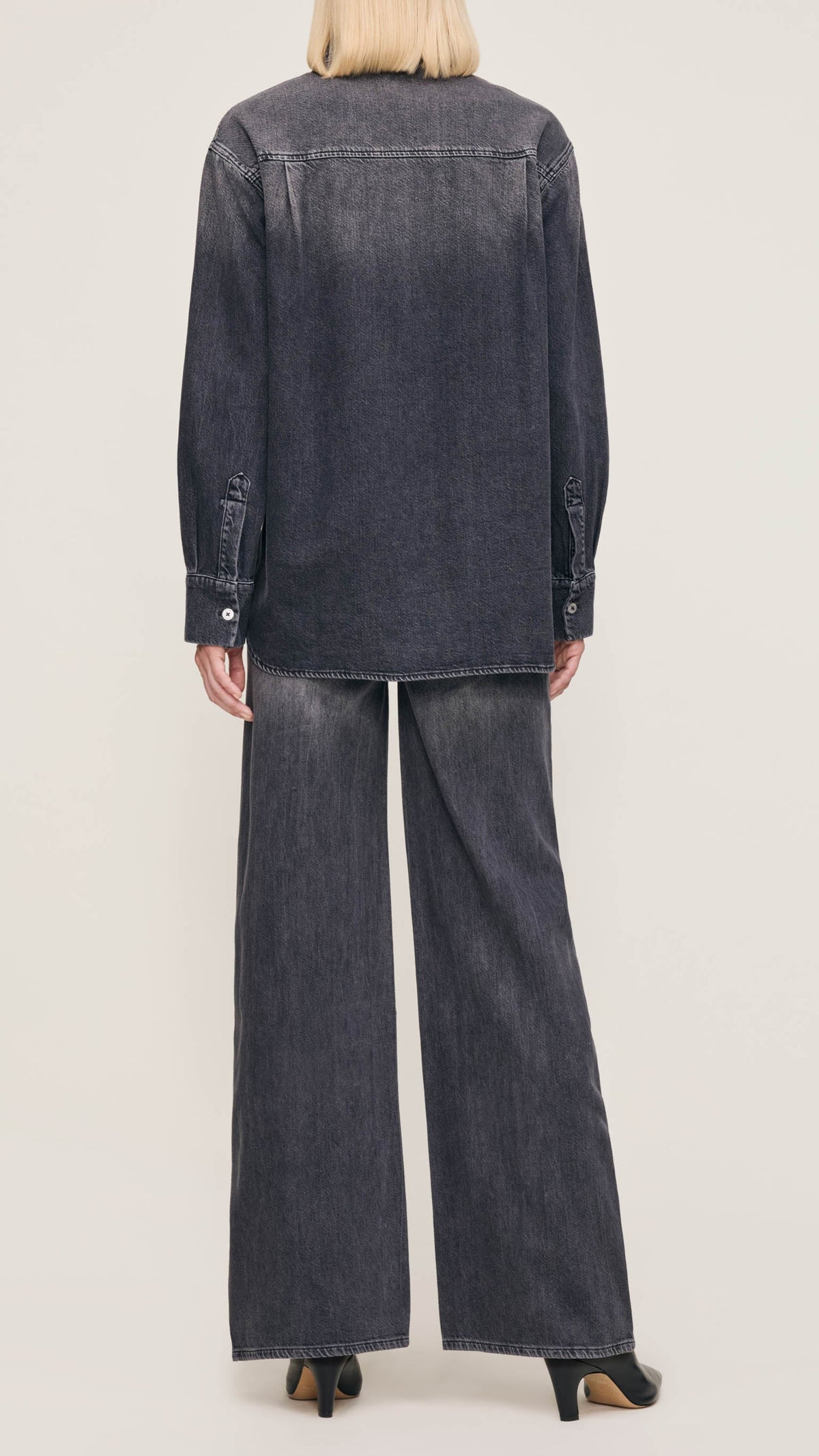 DL1961 Faye Denim Shirt in Nightshade
