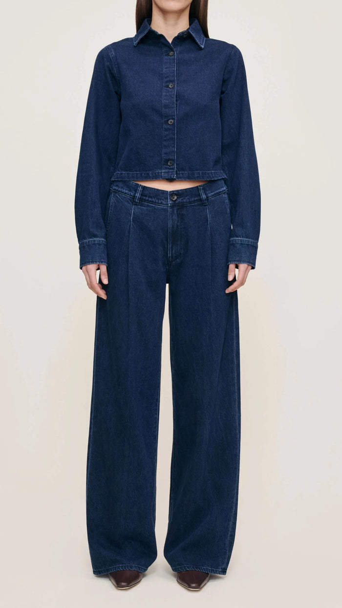 DL1961 Isabel Wide Leg Low Rise 31.5" in Rain Storm