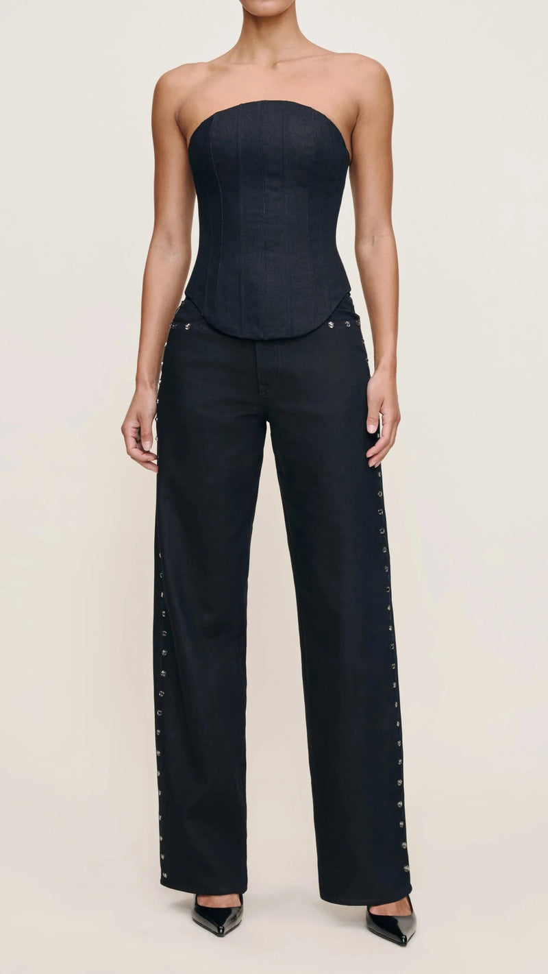 DL1961 Corset Strapless Top in Eternity