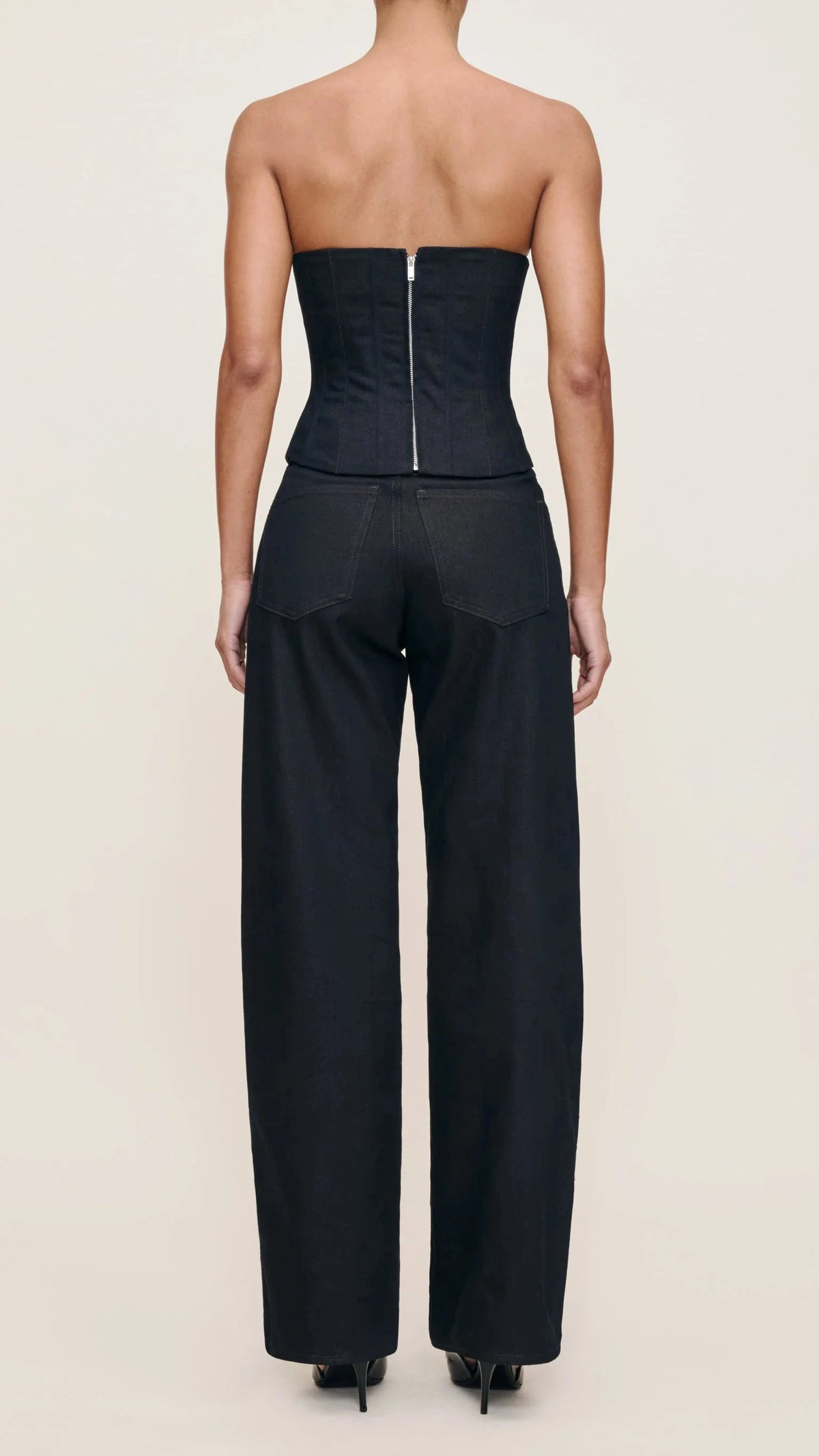 DL1961 Kaylen High Rise Embellished Soft Curve 32" in Eternity