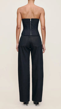 DL1961 Kaylen High Rise Embellished Soft Curve 32" in Eternity