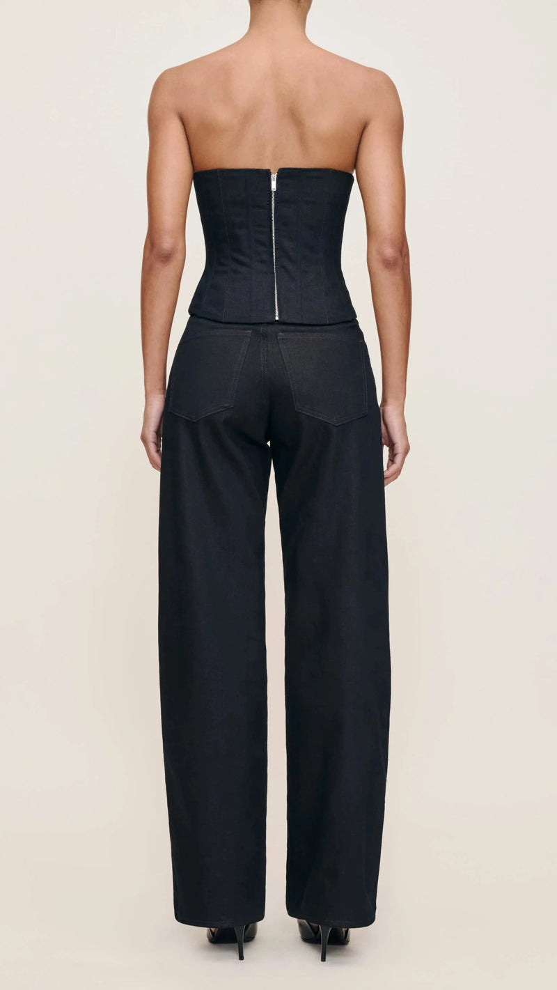 DL1961 Corset Strapless Top in Eternity