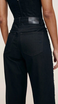 DL1961 Kaylen High Rise Embellished Soft Curve 32" in Eternity