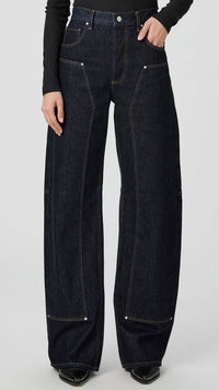Paige Denim Arellia 32" Workwear Barrel Leg Pant in Selma