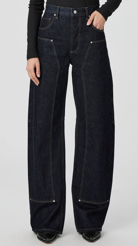 Paige Denim Arellia 32" Workwear Barrel Leg Pant in Selma
